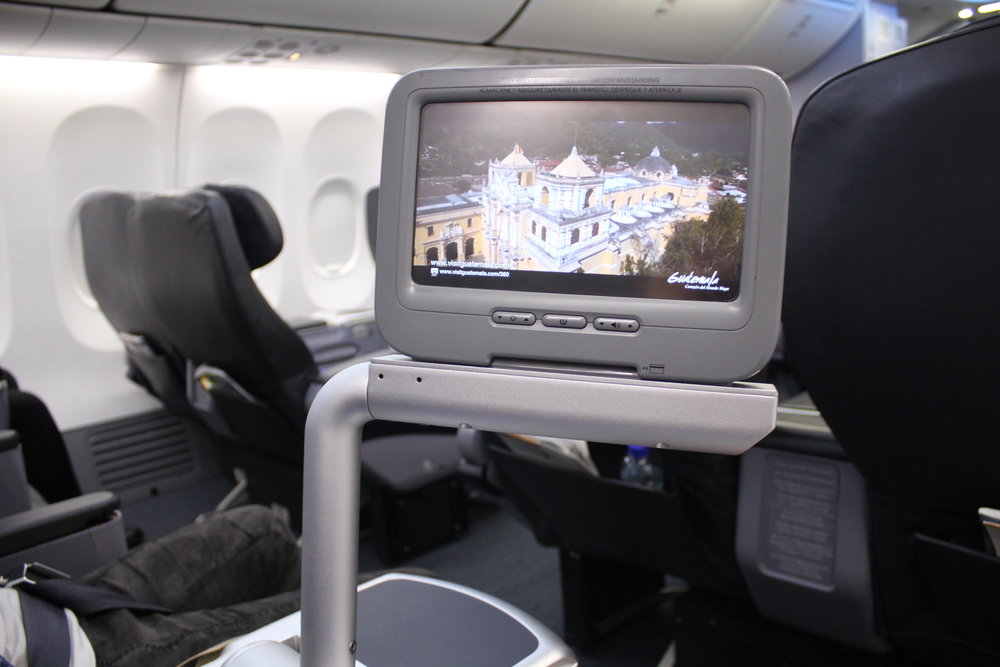 Copa Airlines business class – Entertainment system