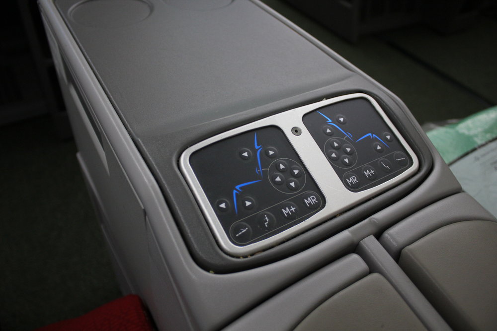 Ethiopian Airlines business class – Seat controls