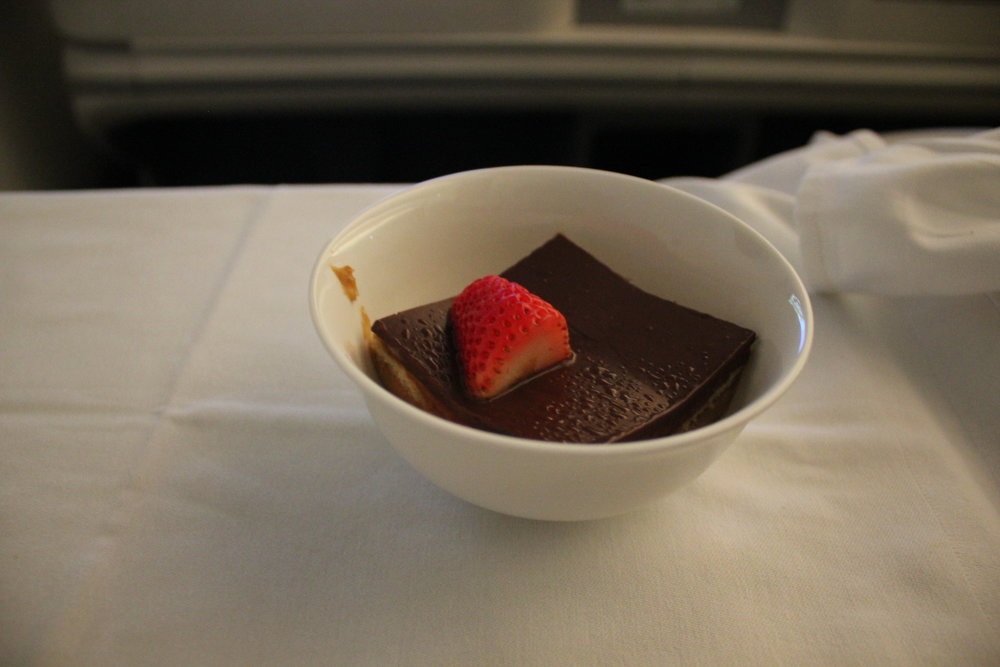 Ethiopian Airlines business class – Dessert