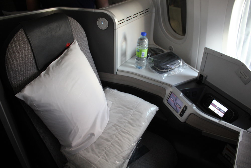 Air Canada business class – Seat 7A