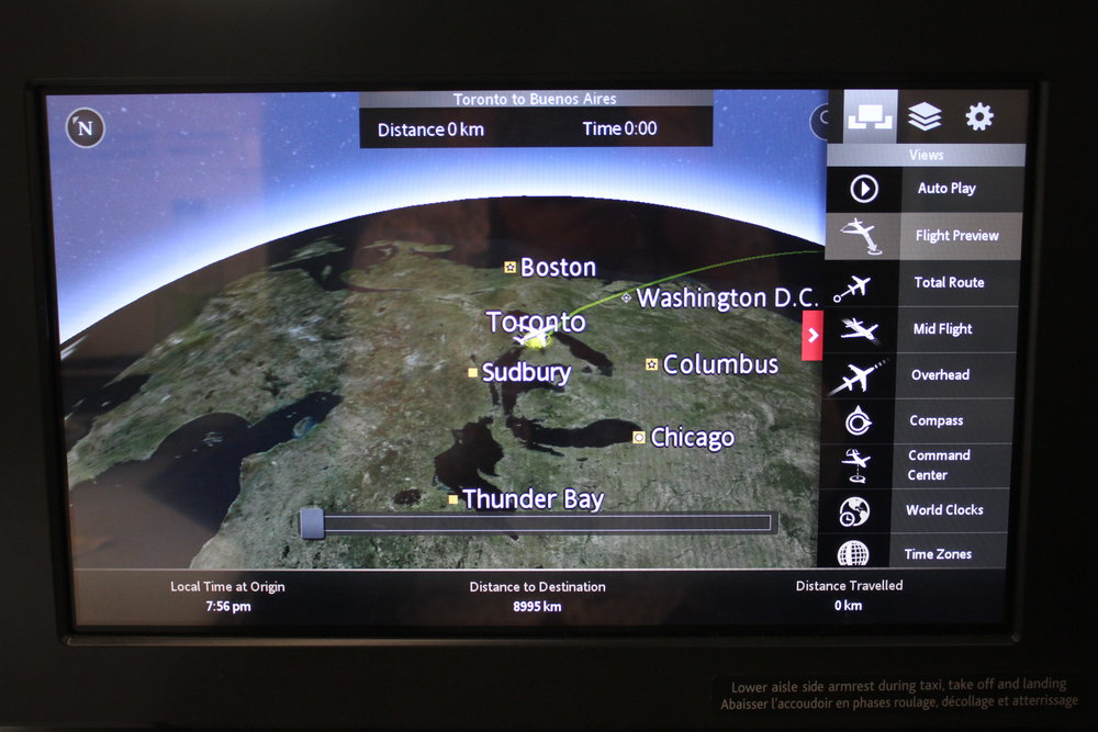 Air Canada business class – Airshow