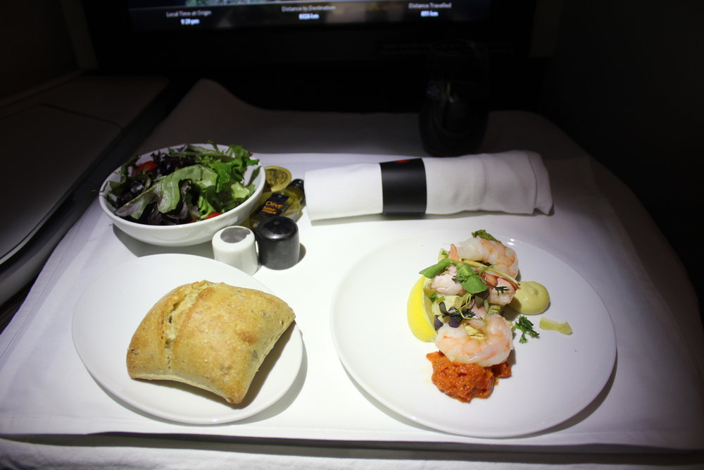 Air Canada business class – Appetizer tray