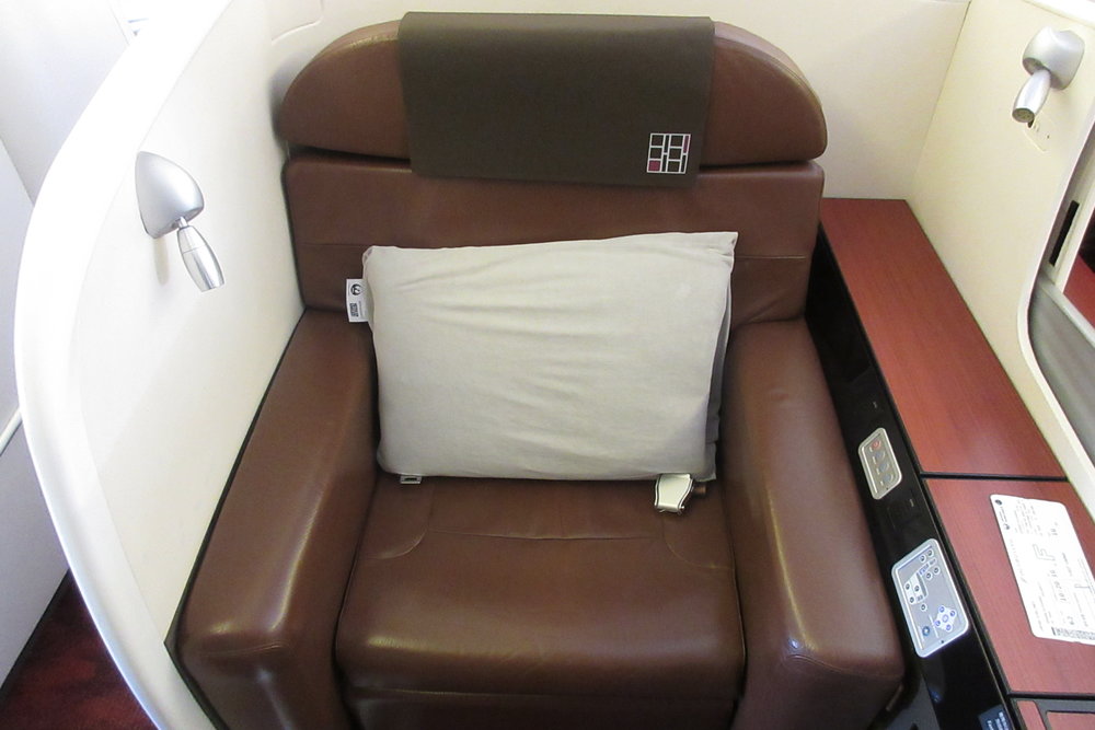 Japan Airlines First Class – Seat 1G