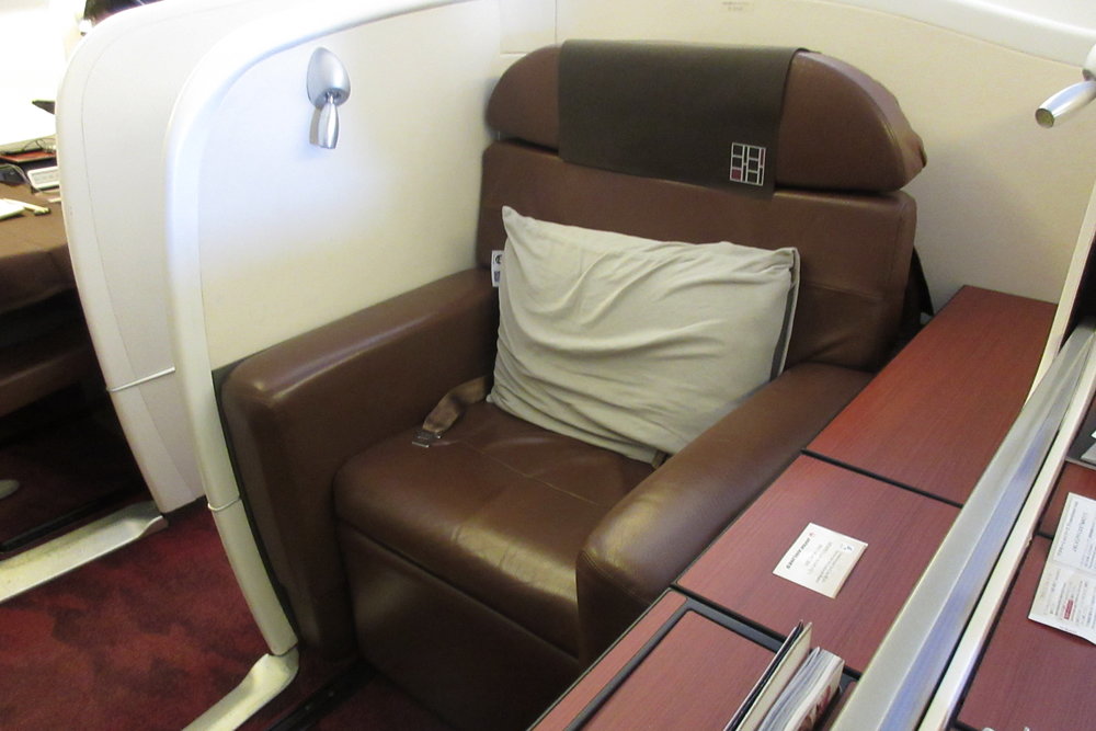 Japan Airlines First Class – Seat 1G