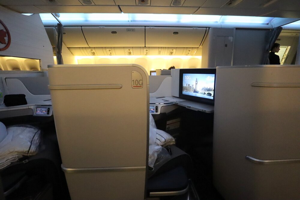 Air Canada 777 business class – Moved to Seat 10K