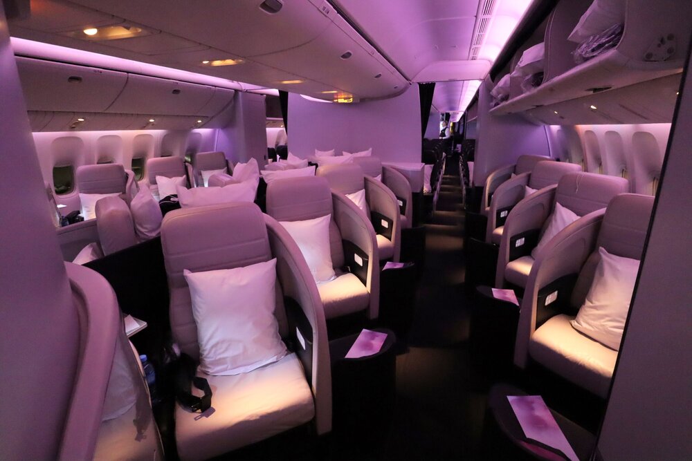 Air New Zealand business class – Cabin