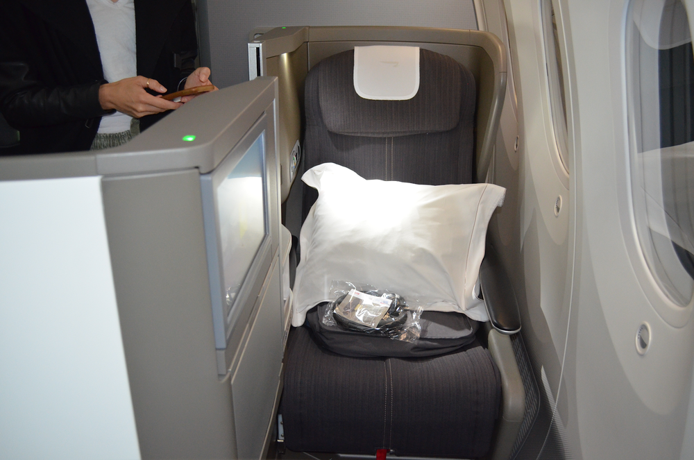 British Airways 787 business class – Seat 6K