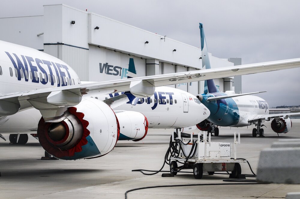 Canadian airlines have been cancelling most flights in March and April.