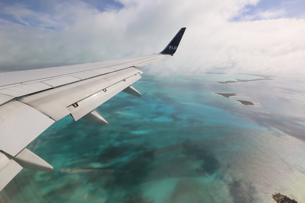 Fiji Airways Mini-Island Hopper – Views on approach to Kiritimati