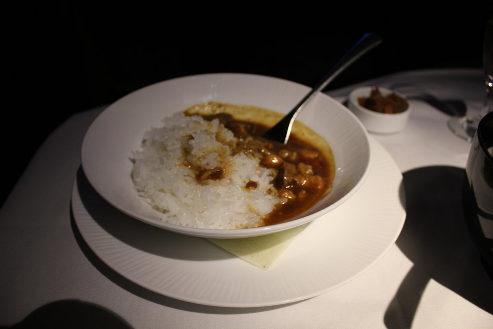 ANA First Class – ANA original chicken curry with rice