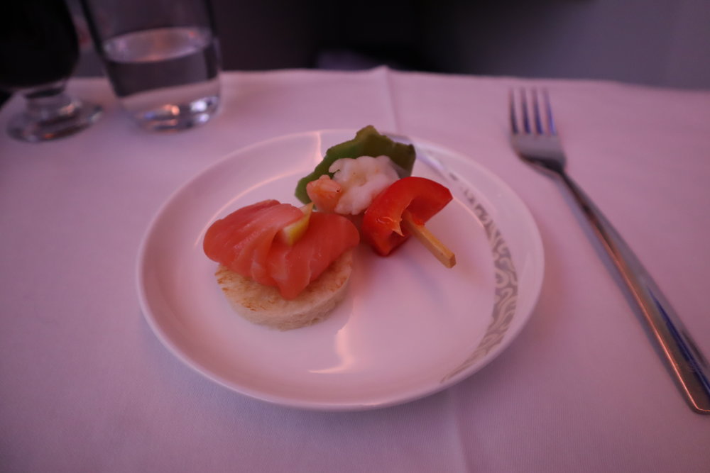 Air China business class – Amuse bouche