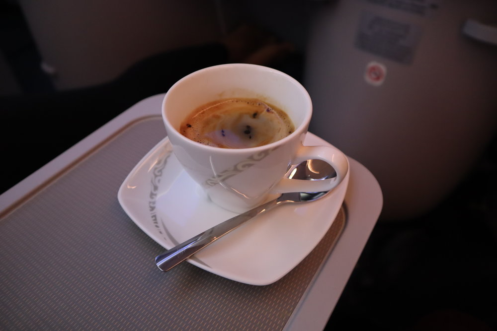 Air China business class – Coffee