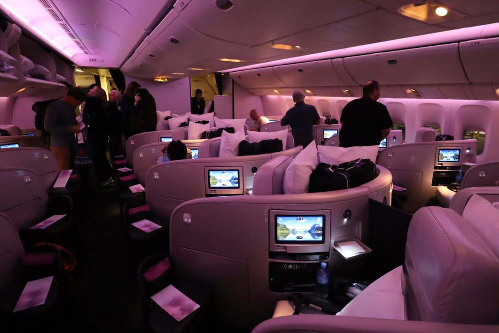 Air New Zealand business class – Cabin