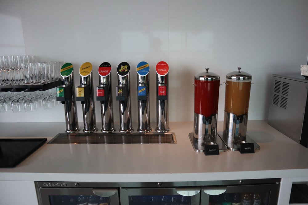 Air New Zealand Lounge Auckland – Soft drinks