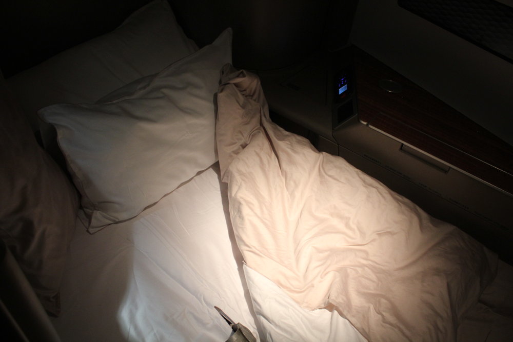 Cathay Pacific First Class – Bed