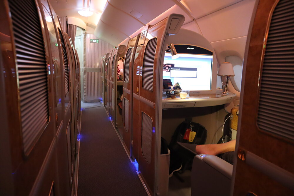 Emirates A380 First Class – Aisle