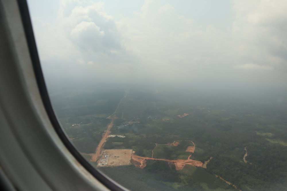 Ethiopian Airlines business class – Views on approach to Abidjan