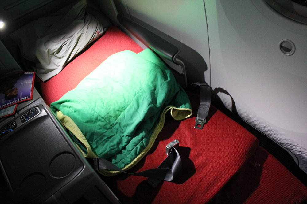 Ethiopian Airlines business class – Bed