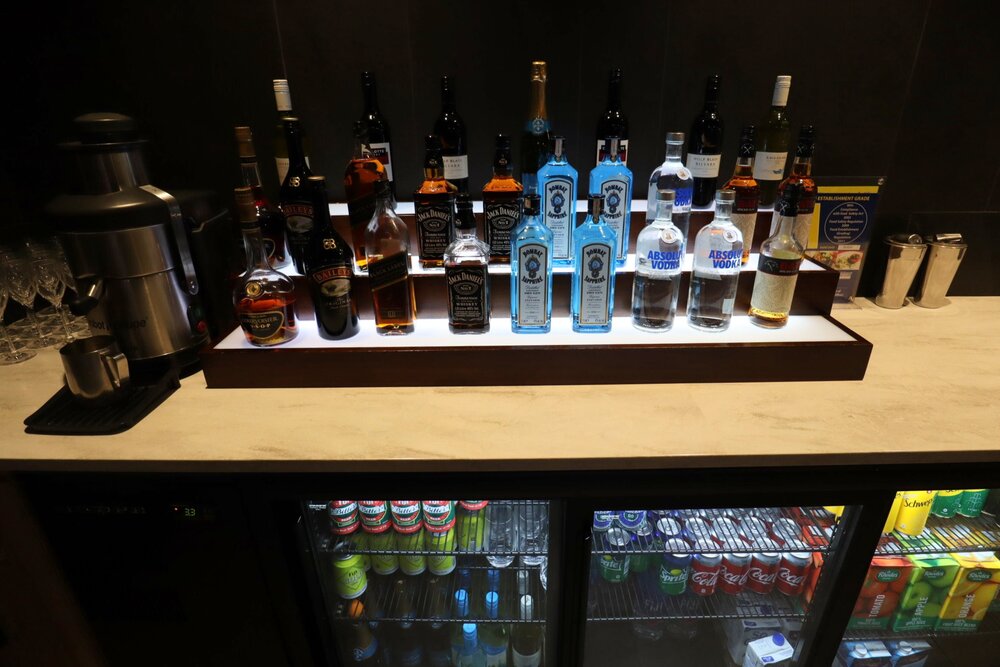 Fiji Airways Premier Lounge Nadi – Beverage selection