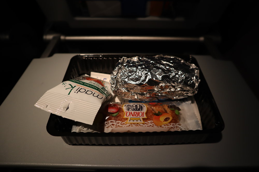 Small sandwich served en route to Hawaii