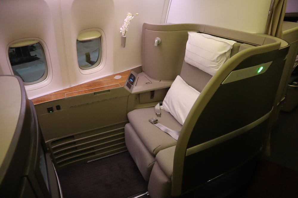 Cathay Pacific First Class – Seat 2K