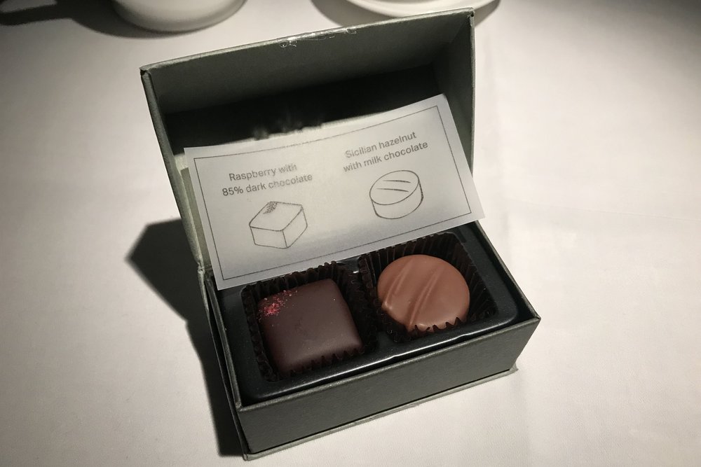 Cathay Pacific First Class – Pralines