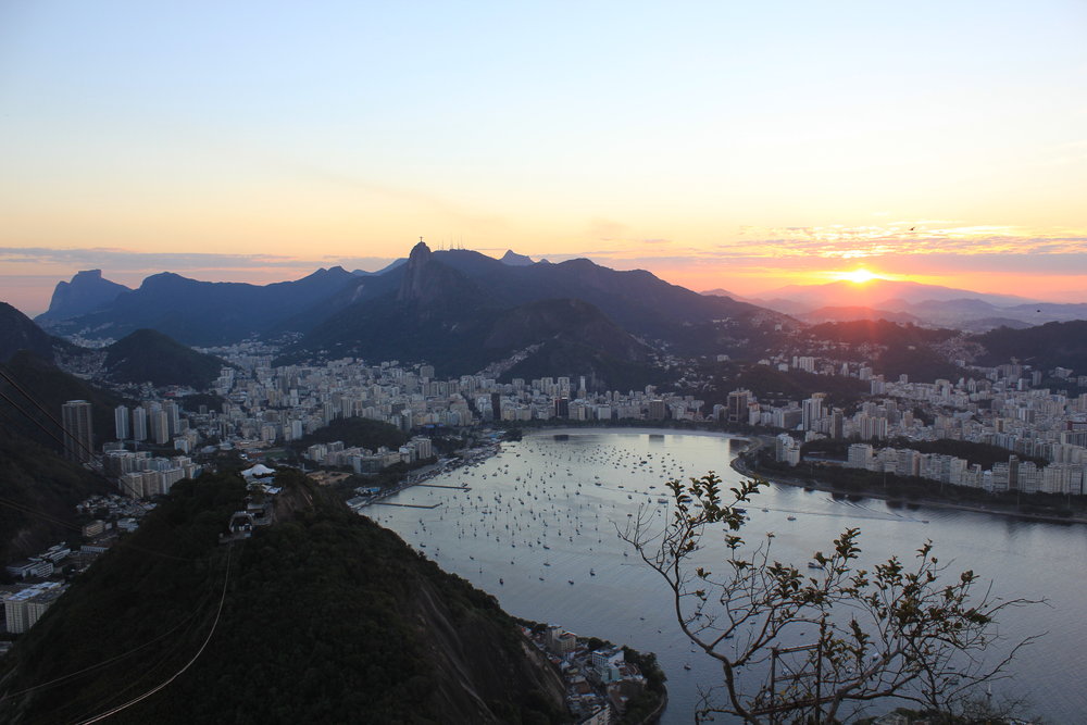 Rio de Janeiro, Brazil – Sunset view from Sugarloaf Mountain