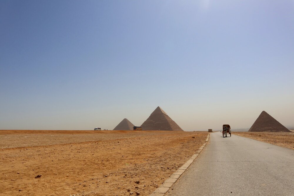 View of the Pyramids from vantage point