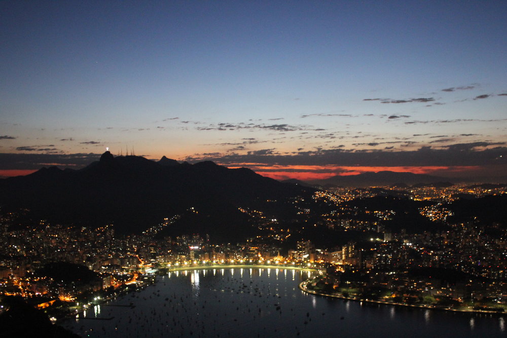 Rio de Janeiro, Brazil – Night view from Sugarloaf Mountain