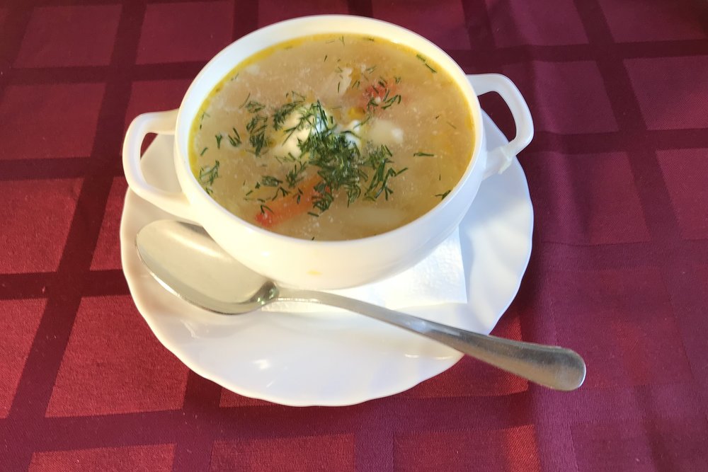 Trans-Siberian Railway First Class – Vegetable soup