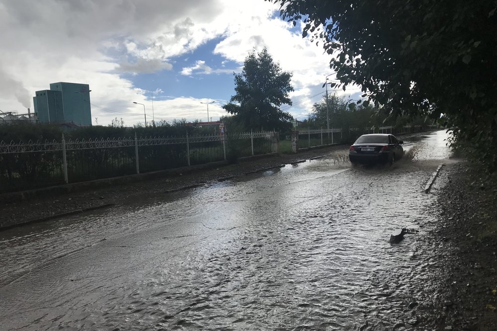 Rain in Ulaanbaatar