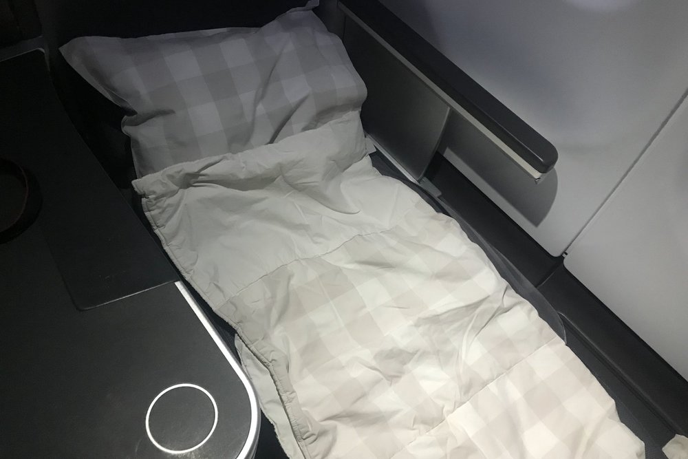 SAS business class – Bed