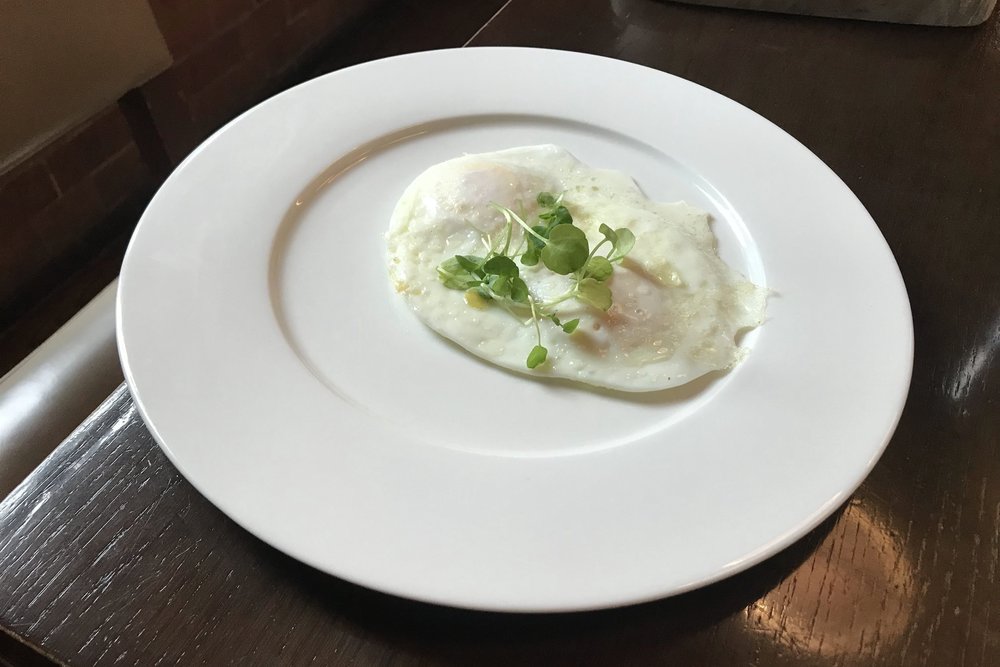 St. Pancras Renaissance Hotel London – Booking Office breakfast fried egg