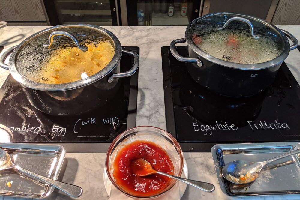 JW Marriott Edmonton ICE District – Executive Lounge breakfast spread