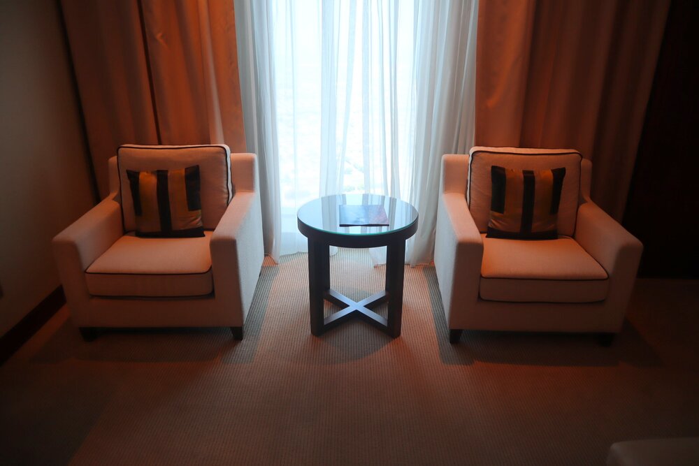 JW Marriott Marquis Dubai – Seaview King Room chairs