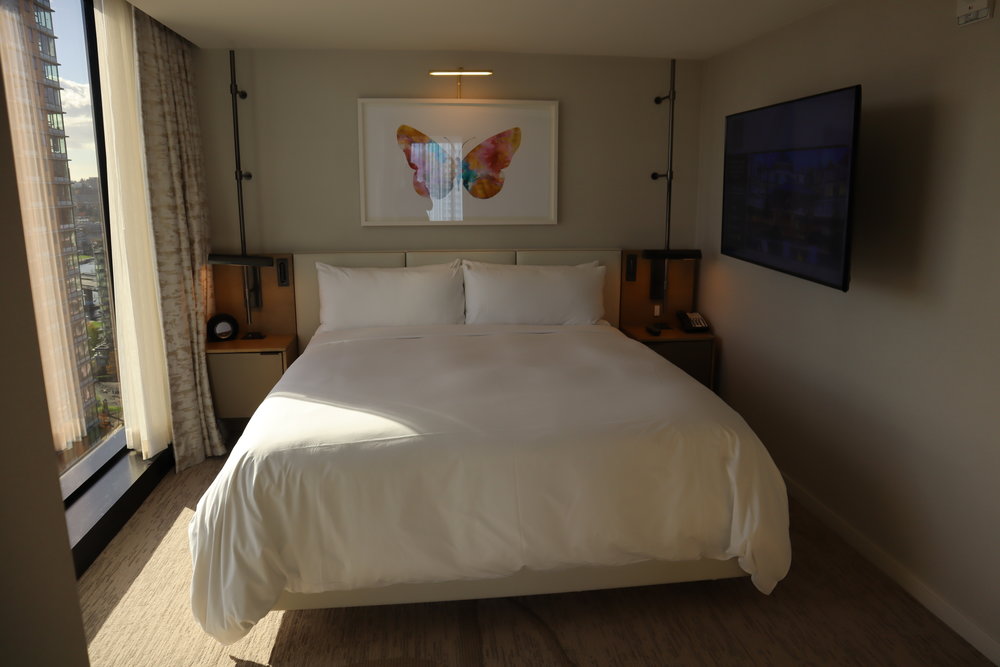 JW Marriott Parq Vancouver – One-bedroom suite bedroom