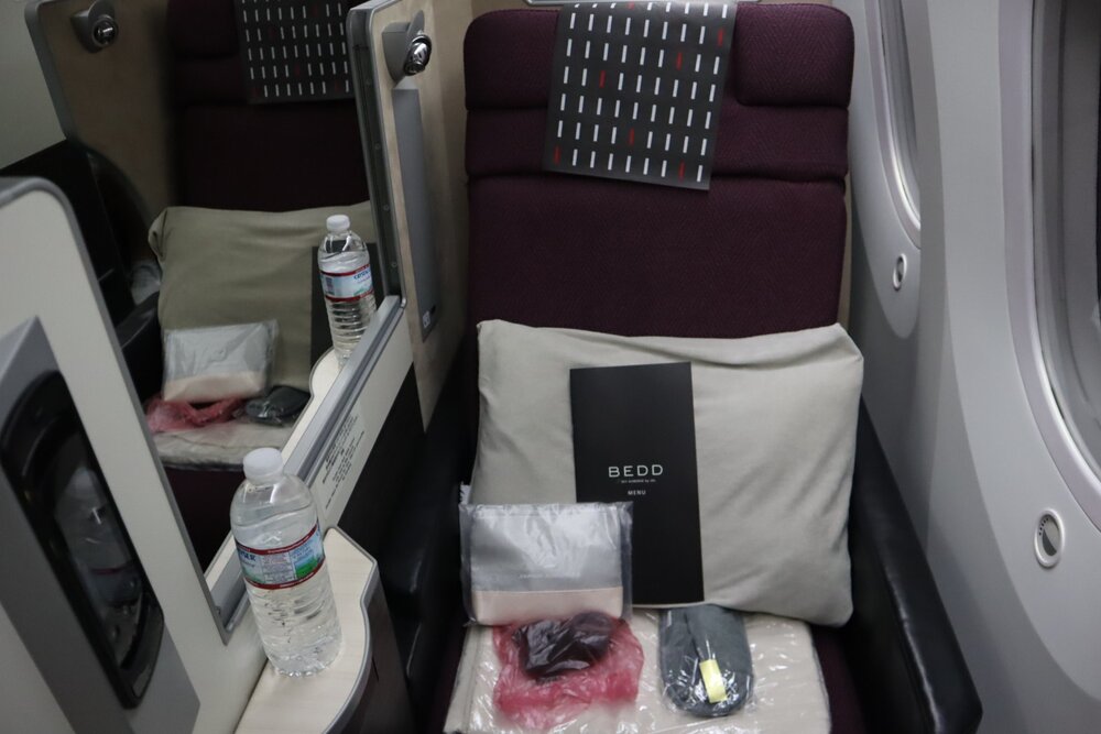 Japan Airlines business class – Seat 1A