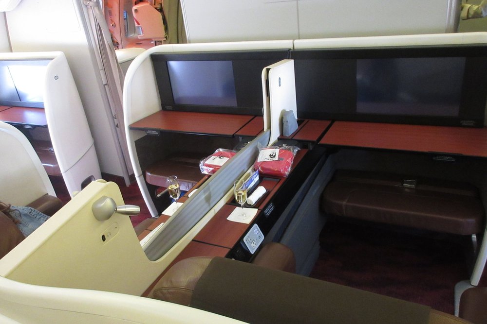 Japan Airlines First Class – Seats 1D and 1G