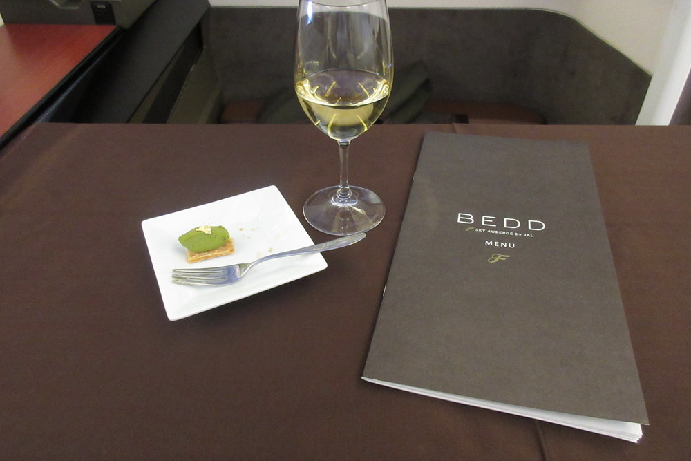 Japan Airlines First Class – Food menu