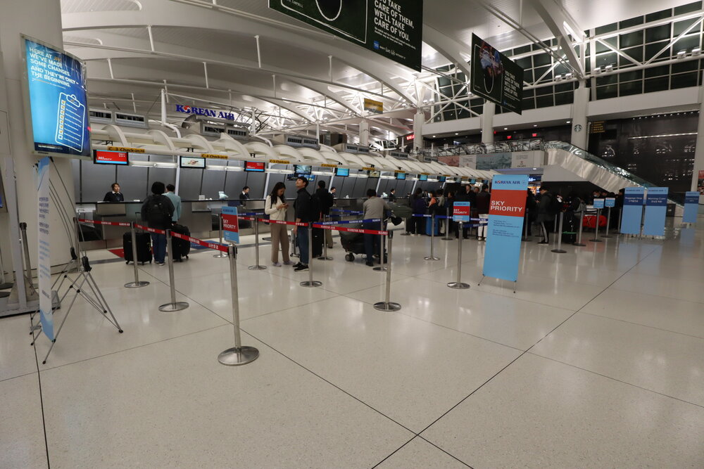 Korean Air check-in, New York JFK