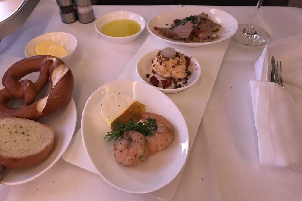 Lufthansa First Class – Appetizers