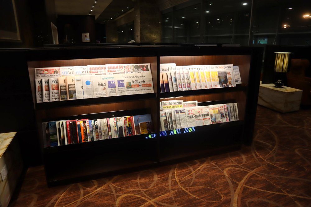 The Private Room by Singapore Airlines – Newspaper rack