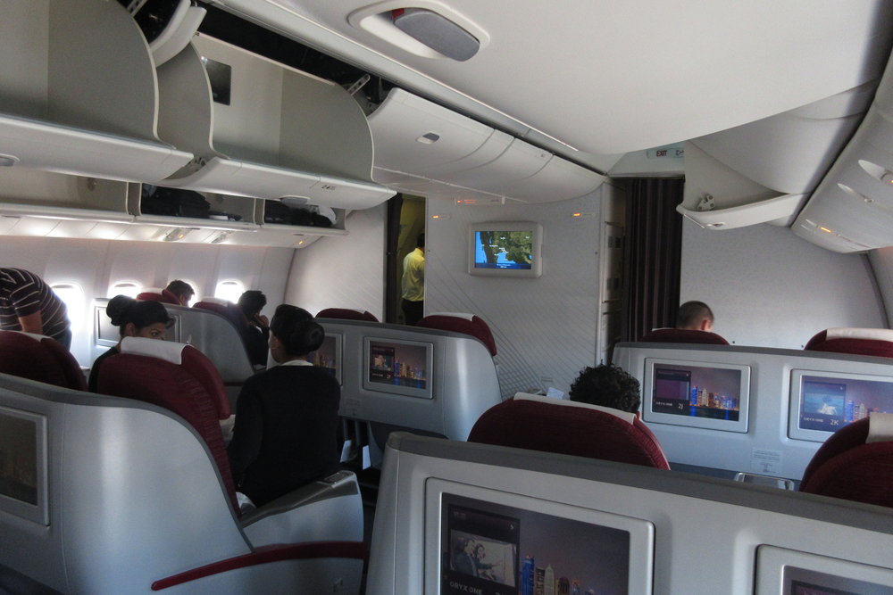 Qatar Airways 777 business class – Cabin