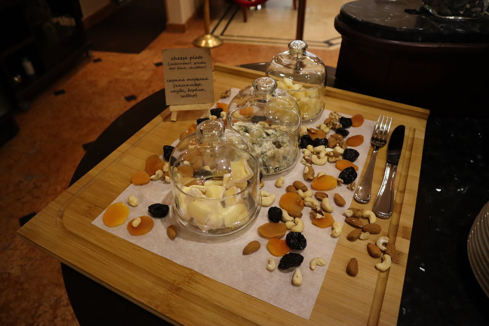 Renaissance St. Petersburg Baltic Hotel – Cheese plate