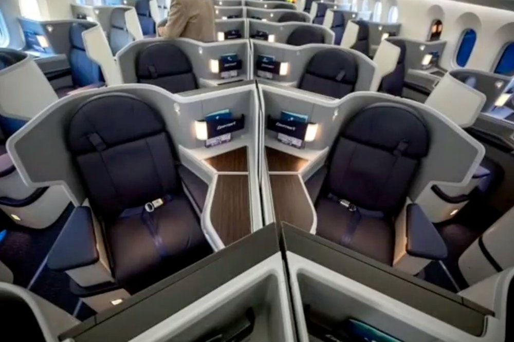 Egyptair 787 business class