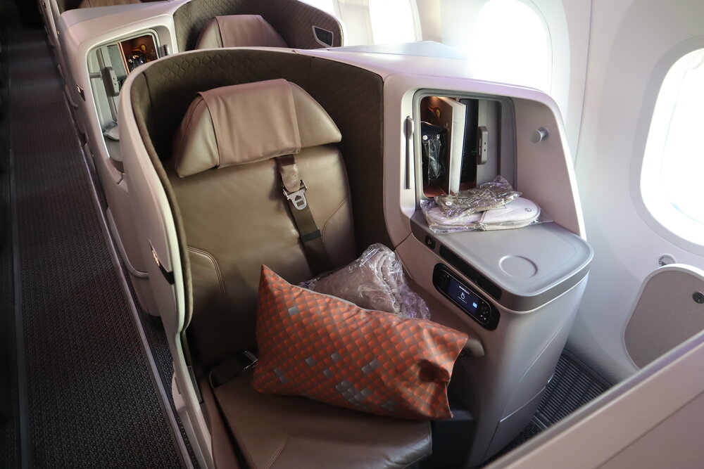 Singapore Airlines 787 business class