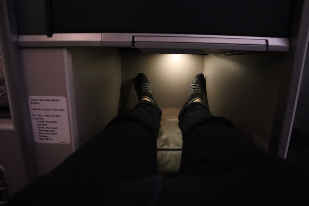 Singapore Airlines 787-10 business class – Legroom