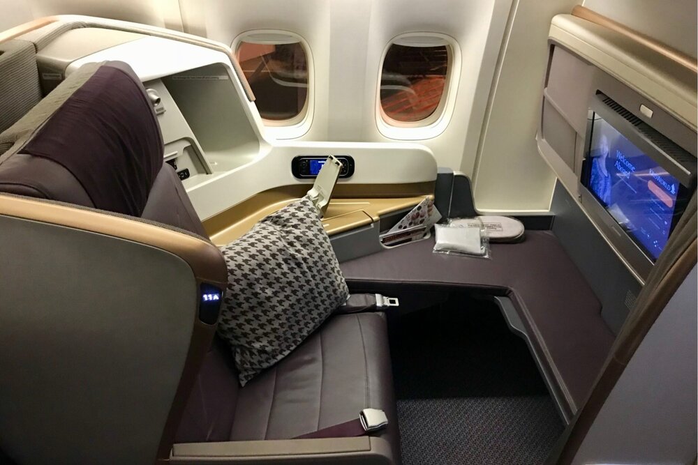 Singapore Airlines 777 business class