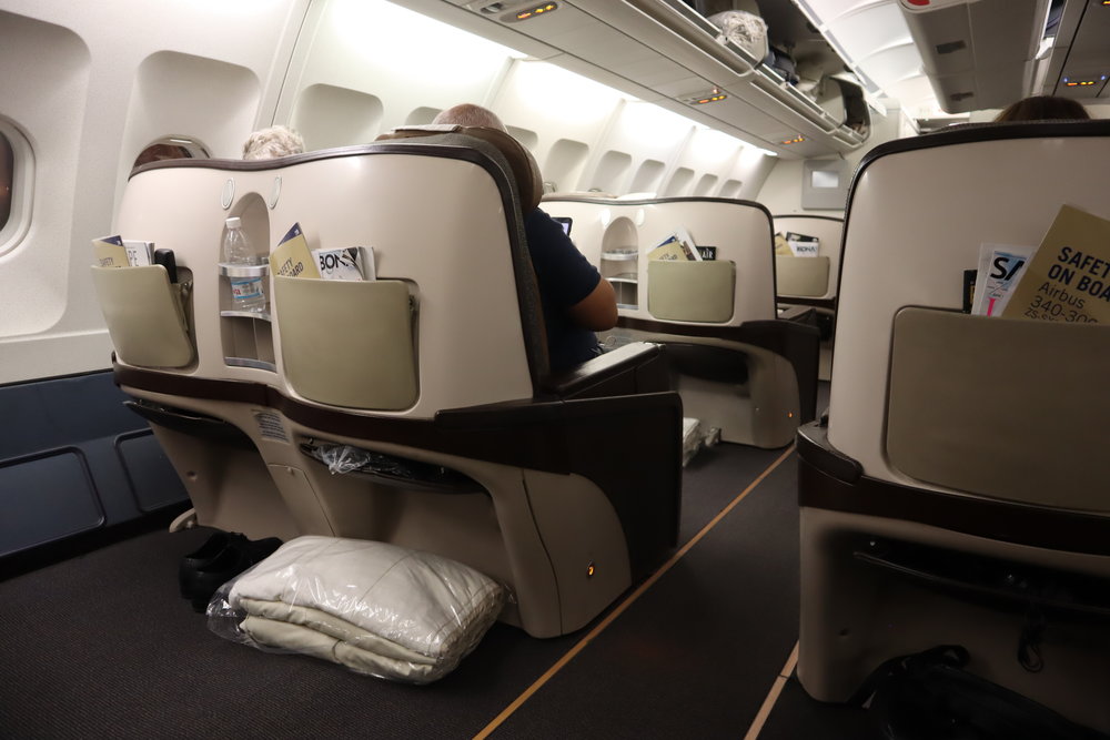 South African Airways business class – Cabin