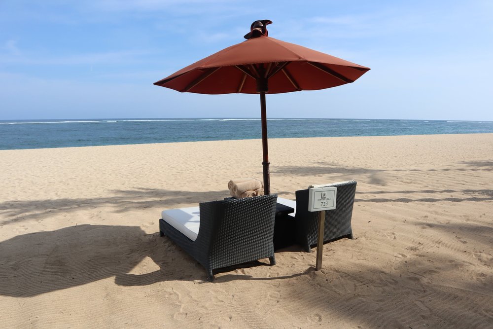 St. Regis Bali – Beach Villa private beach chairs